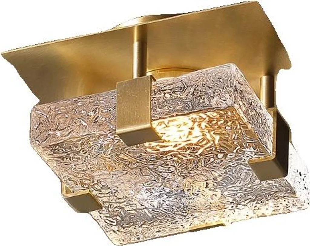 Plafonnier Design pour Cuisine et Couloir en Cuivre et Marbre Chic