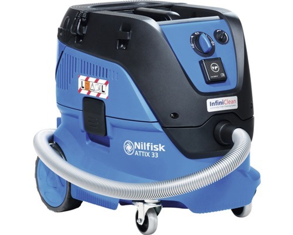 Nilfisk ATTIX 33-2L IC, Suchý, Černá, Modrá, Otočné, 30 l, Obrázek produktu 