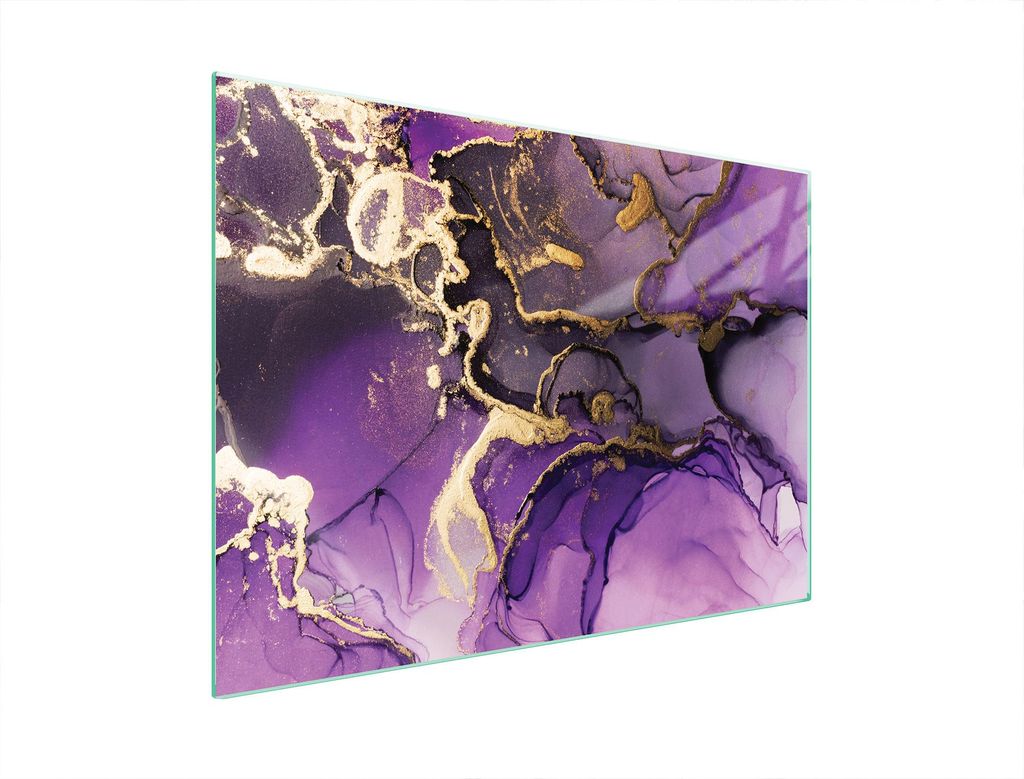 Glasschutzplatte Für Herd 70X52 Lila