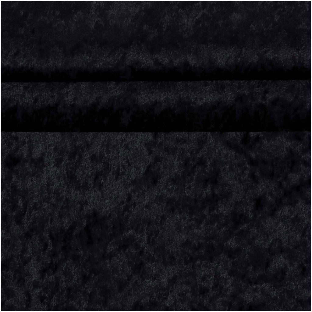 Samt-Stoff ab 0,5m Velvet Dekostoff Kostümstoff Panné Samt glänzend schwarz