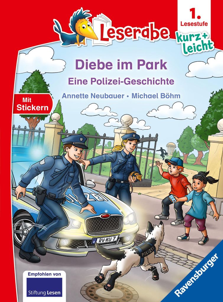 Ravensburger Buch Leserabe 1. Lesestufe Kurz und leicht Diebe im Park Eine Polizei Geschichte 46445