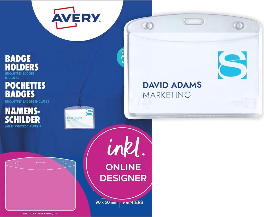 AVERY Zweckform 4823 AVERY Custodia per badge Immagine del prodotto 
