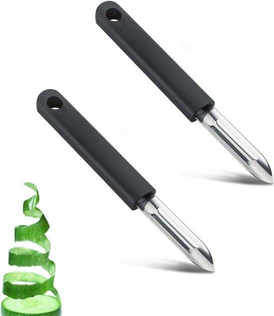 Zwei Gemüseschneider, professionelle Kompostiereisen, schmale Schneidklingen, Premium-Schneidgeräte, für Asparagus, Karotten und Gurken