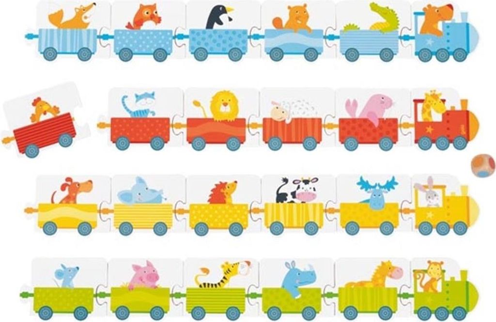 GOKI Puzzlespiel mit Würfeln Züge