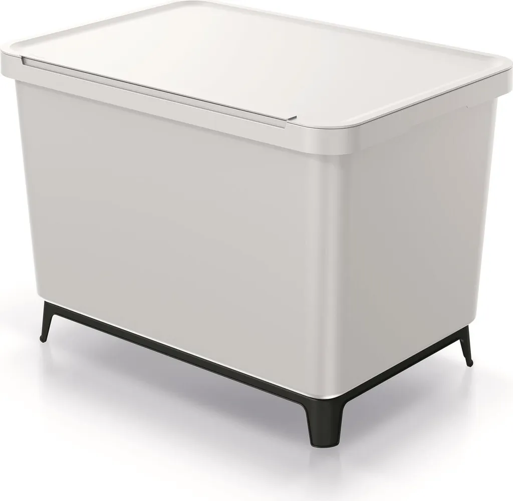 Poubelle de cuisine pour recyclage Keden SYSTEMA 3 compartiments gris