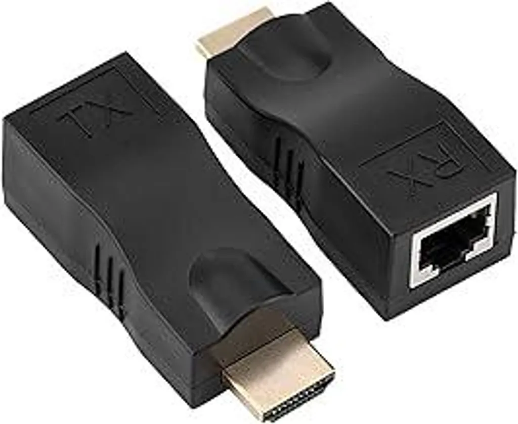 Kit 2 Pezzi Extender HDMI a RJ45 Yosoo - Estensione 30 Metri LAN