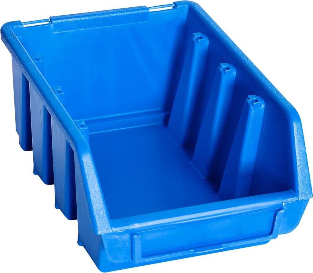 vidaXL Stapelboxen 20 Stk. Blau Kunststoff