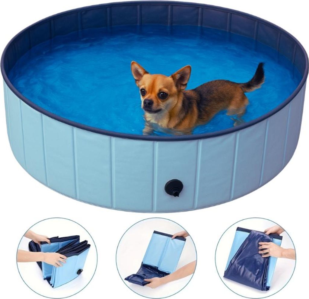 Faltbarer Hundepool - 120x30cm Produktbild 