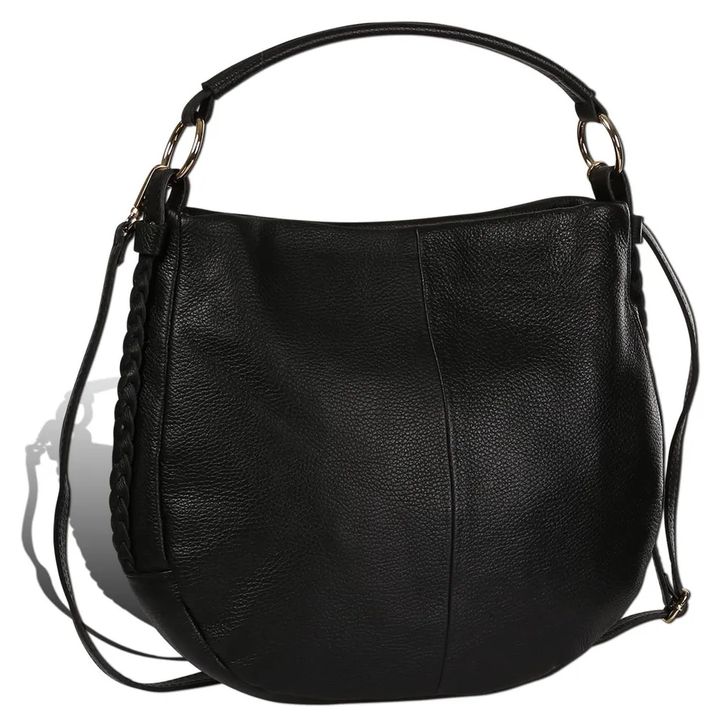 Sac à main noir Toscanto idéal pour le travail et les cours format A4