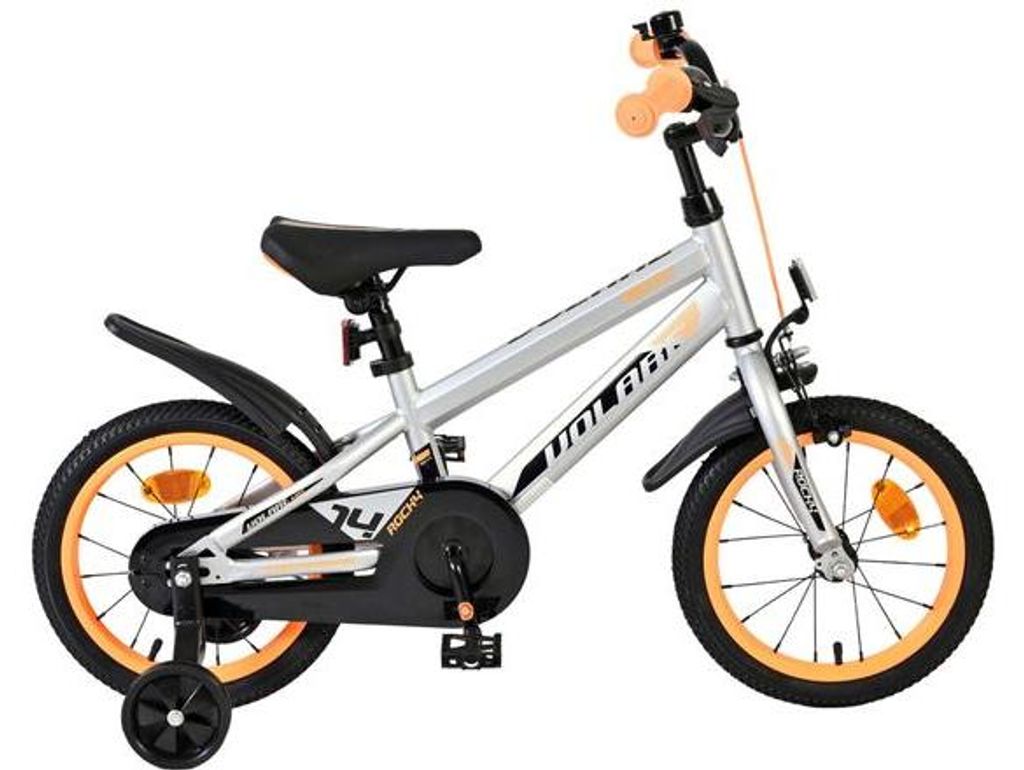 Volare Rocky Kinderfahrrad - Jungen - 14 Zoll - Grau Produktbild 