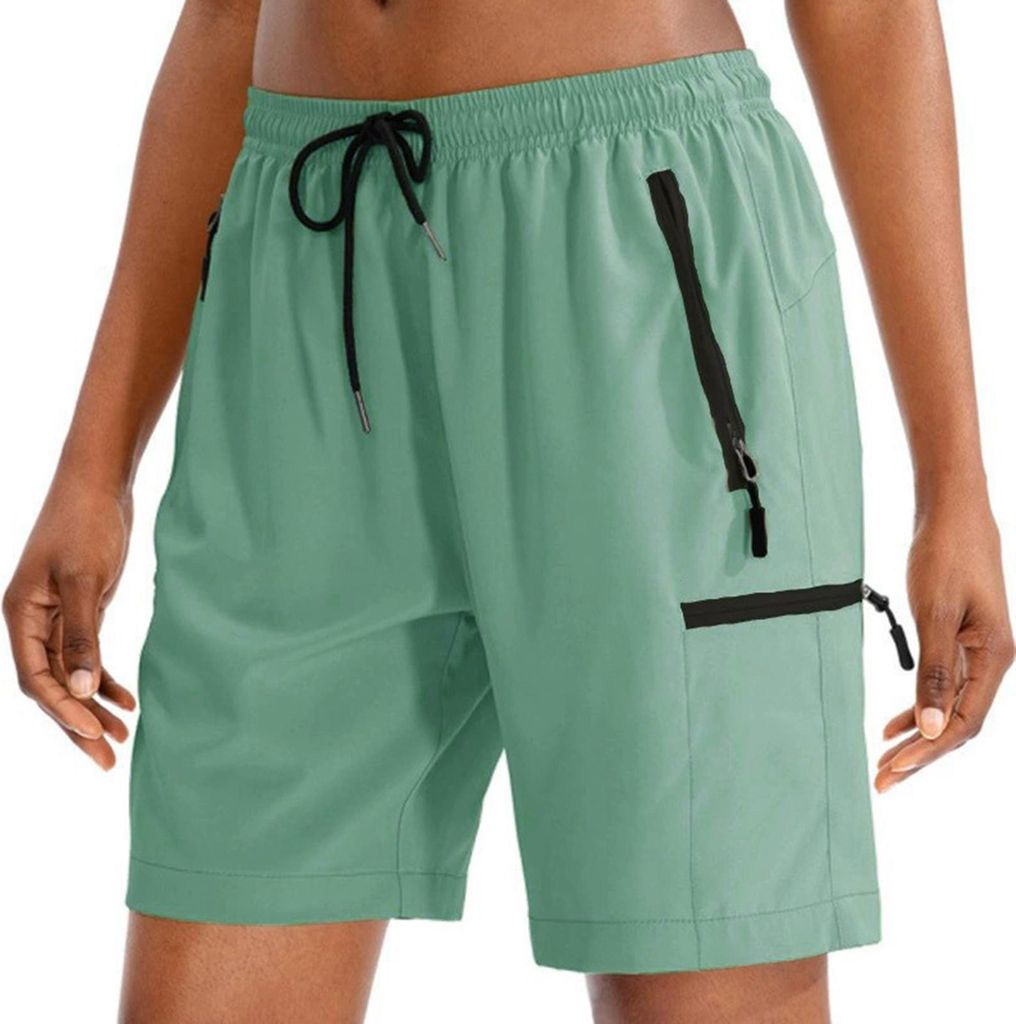 Damen Frühling Sommer Sport Shorts Schnelltrocknend Atmungsaktiv Yoga Gym Workout Kurze Hosen Elastische Taille Kordelzug Athletisch Laufen Fitnes...