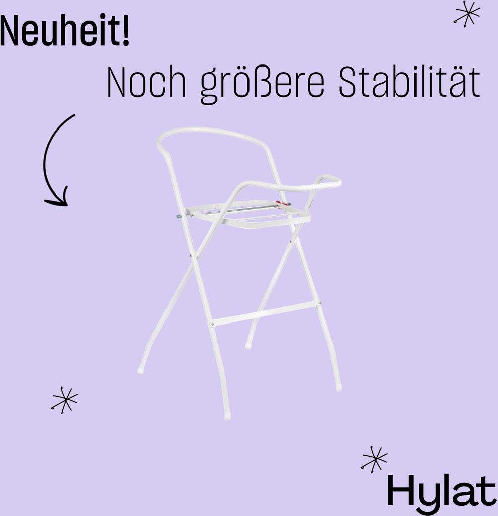 Babywanne, Sitz, Ständer, Abfluss – Grau Produktbild 8
