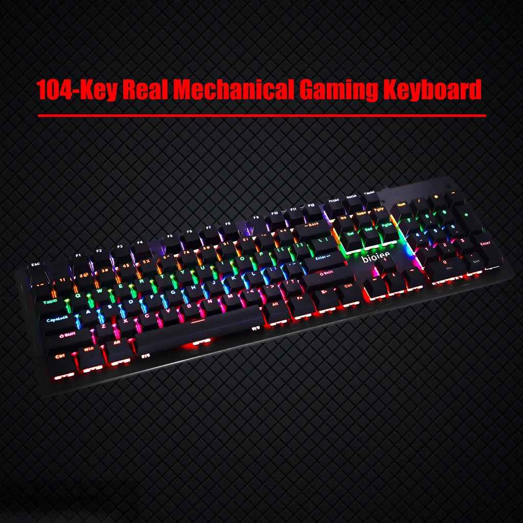 Clavier Mécanique Rétroéclairé LED avec Switches Bruns et Blancs - 10