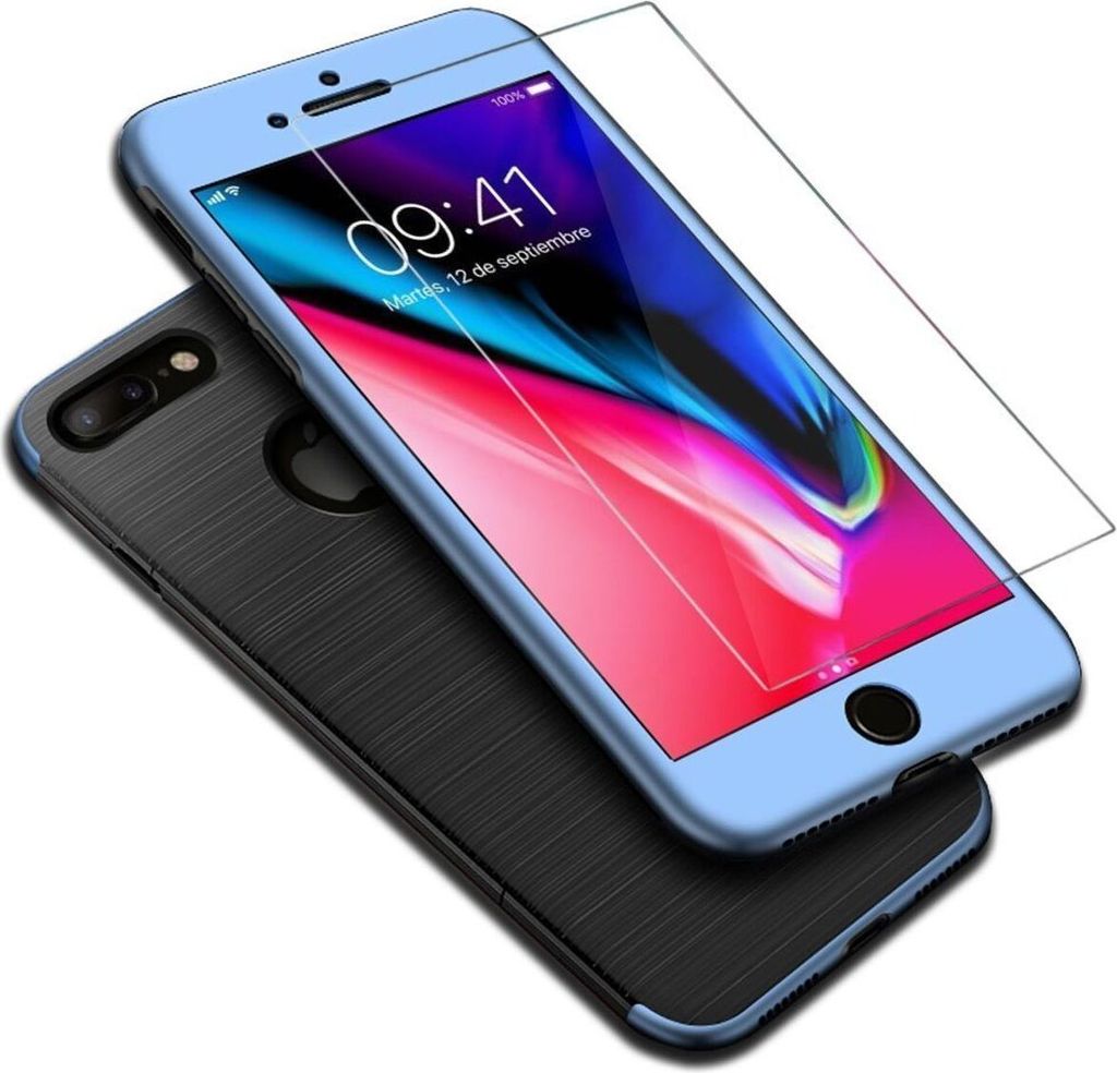 Apple iPhone 7 Plus 2 in 1 Handyhülle 360 Grad Full Cover Produktbild 