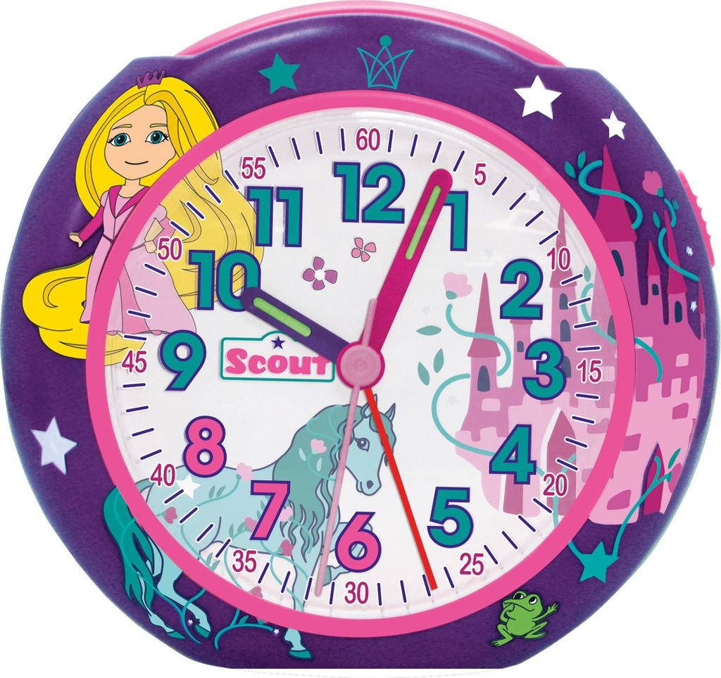 Scout Kinder Wecker Alarm PICS Prinzessin, Schloss, Pferd Produktbild 