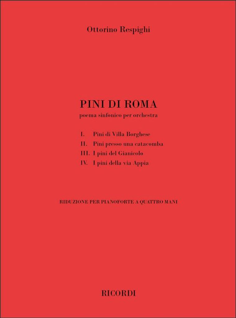 Pini di Roma.per piano a 4 mani