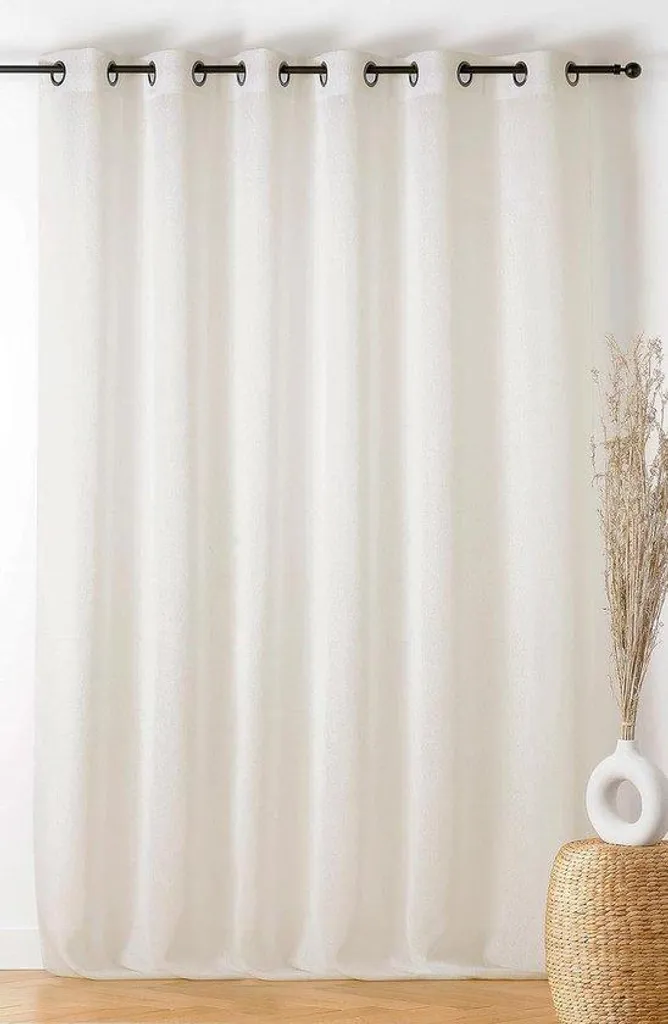 Rideau Moderne 290x240 cm Polyester - Intimité et Style, Gris