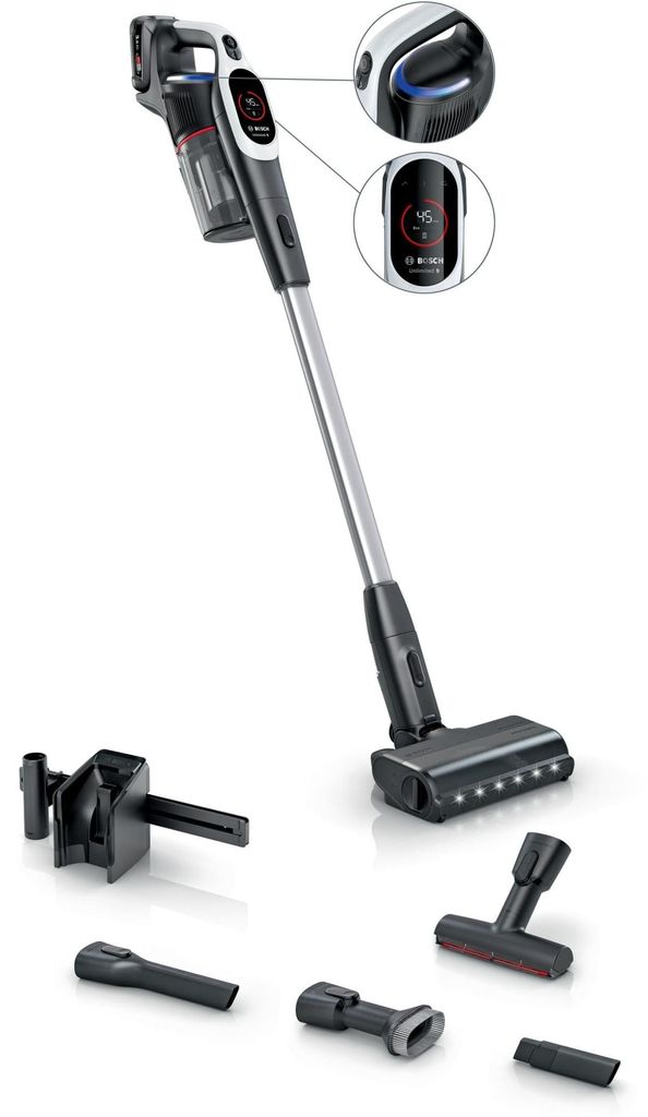 Bosch BKS931BA, Stabstaubsauger, Beutellos, Weiß, 0,4 l, Produktbild 