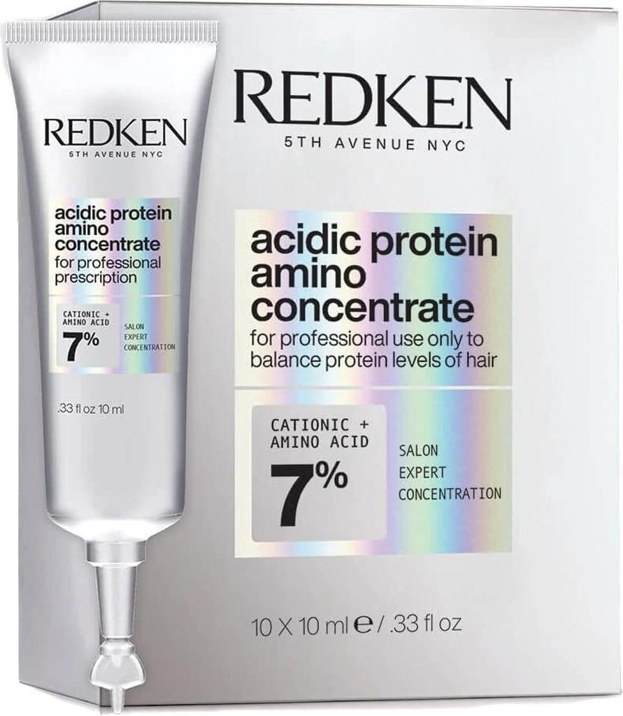 Redken Acidic Protein Amino Concentrate konzentrierte rekonstruktive Pflege für sehr trockenes und geschädigtes Haar 10 x 10 ml