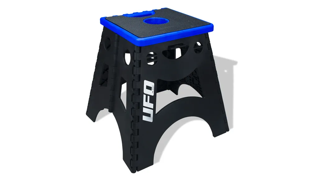 Support bureau pliable UFO Blue pour télétravail et appels vidéo HD