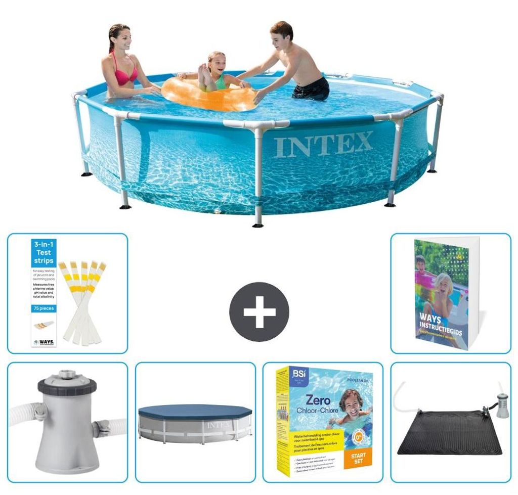 Frame Pool Rund - 305x76 cm - 7-teilig S234