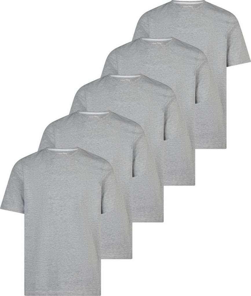Redmond 5er Pack Basic T-Shirt Weiches Material für hohen Komfort, Vielseitiges Basic für jeden Tag, Klassischer Schnitt mit guter Passform