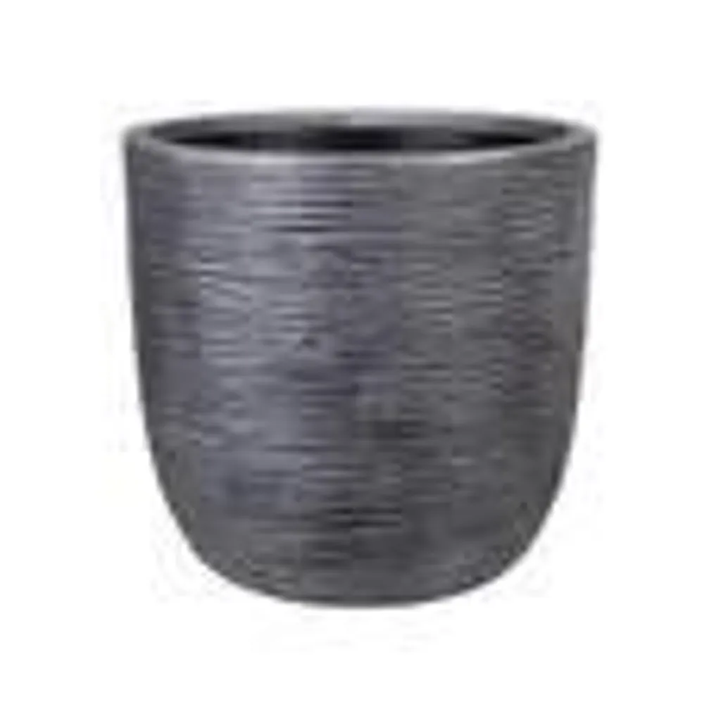 Pot de fleur STRATA L rond Amalfi étain Ø 42,5 x 40 cm pour jardin