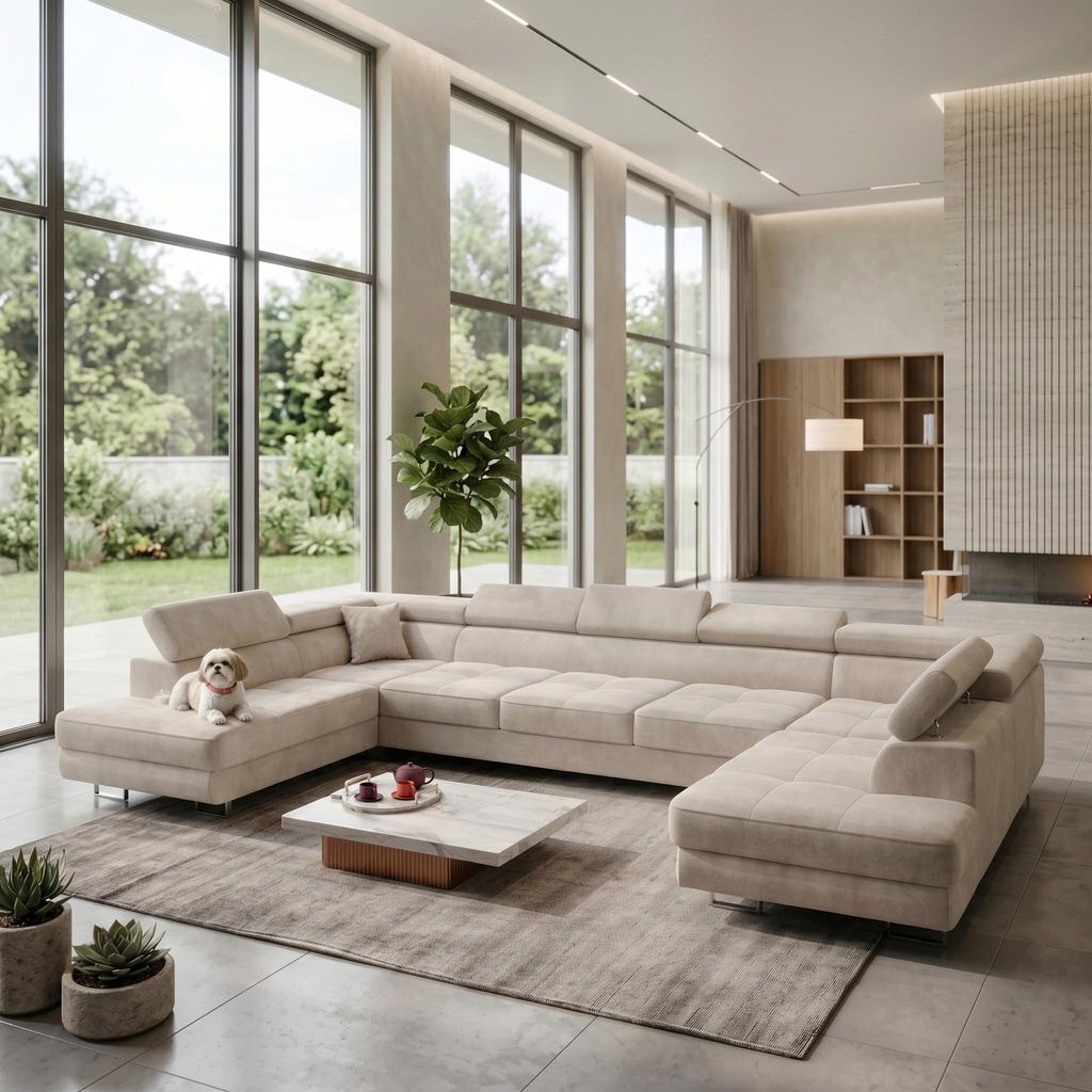 MUFFO Ecksofa U-Form WILD MAXI U2 mit Schlaffunktion Produktbild 