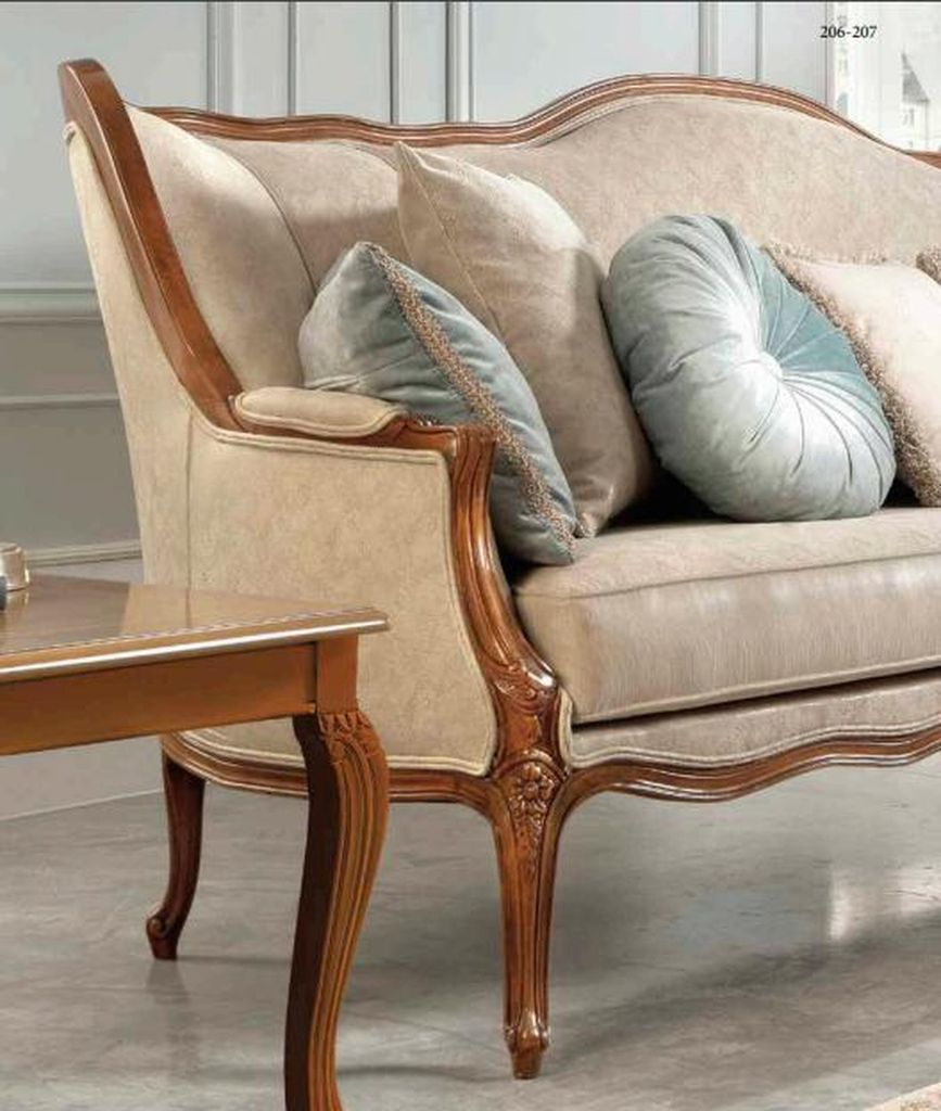 Sofa 3 Sitzer Couch Polster Sofas Couchen Wohnzimmer Design Textil Stoff Neu
