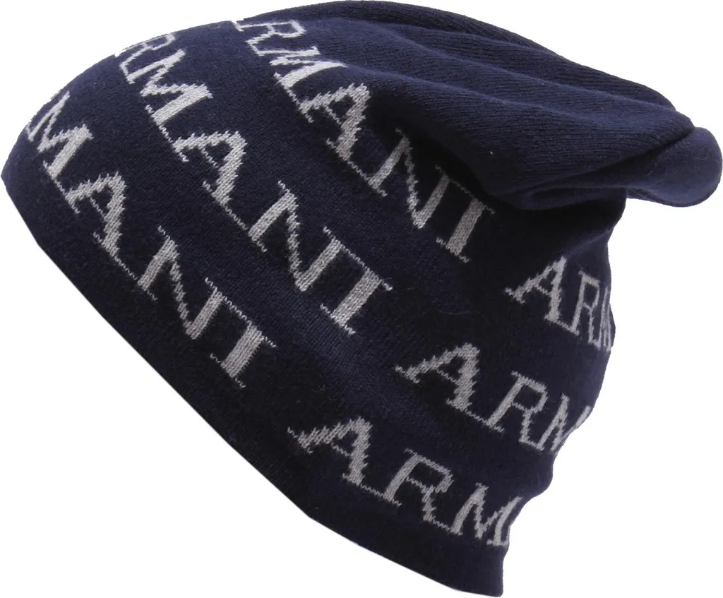 9638X cuffia BOY bimbo ARMANI JUNIOR blue/grey Cotone beanie hat - 3