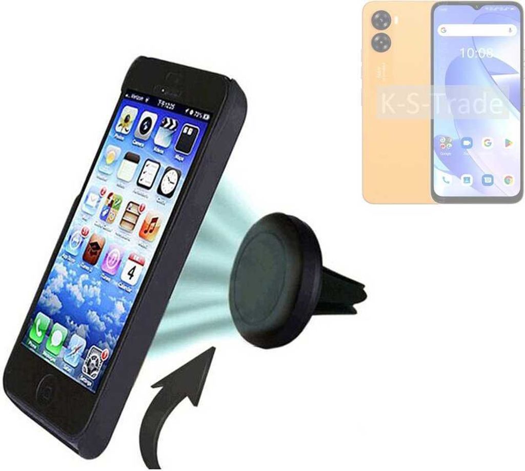 K-S-Trade Kompatibel mit UMIDIGI G3 Max Auto Handy Halterung KFZ Halter Lüftungsgitterhalterung Air Vent mount Smartphone Halter