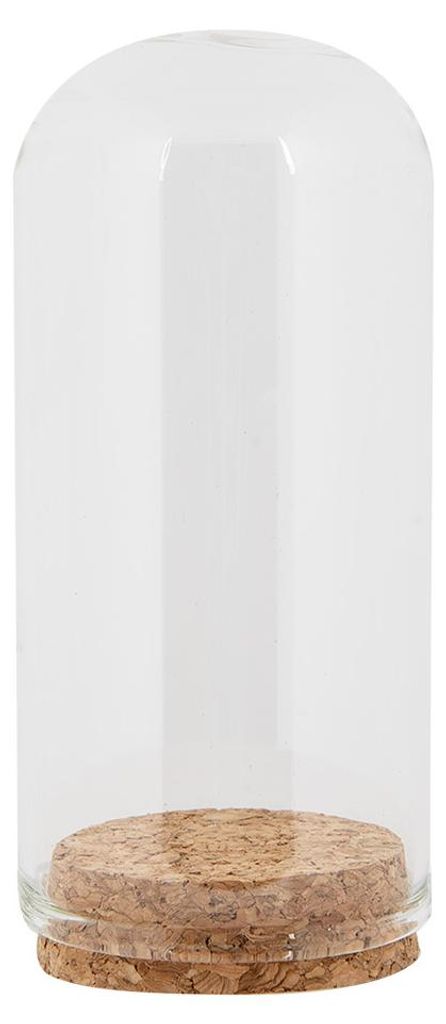 Clayre & Eef Glasglocke Ø 5x10 cm Transparant Glas