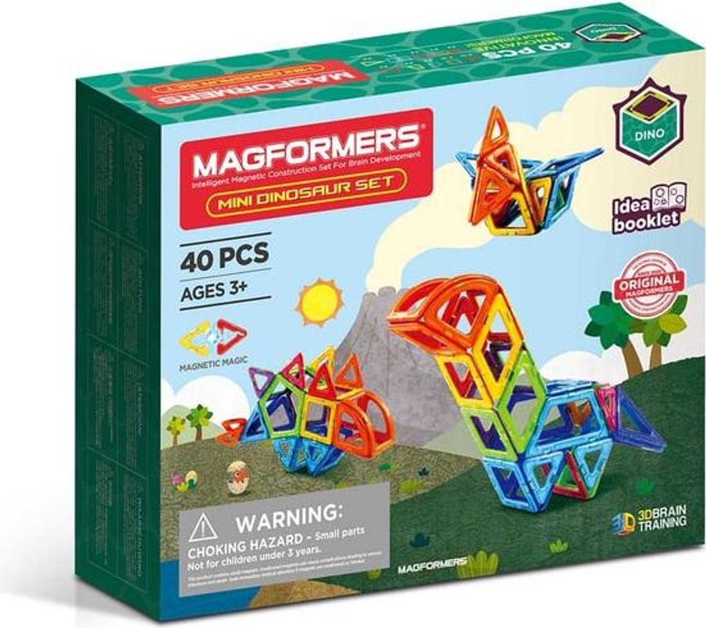 MAGFORMERS - Mini Dinosaur - Magnetspielzeug - 40 Teile