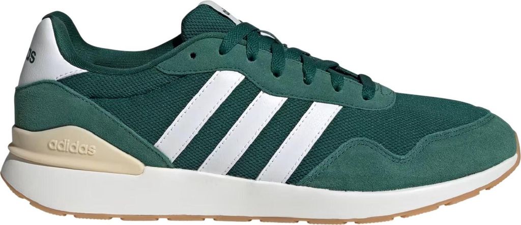 Adidas Run 60s 4.0 Classic Retro Sneaker Sportschuhe grün/weiss JS1003, Schuhgröße:44 2/3 EU