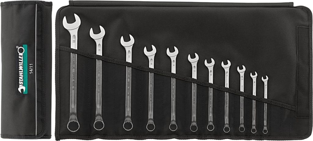 Ringmaulschlüsselsatz 14/15 15-tlg.SW 6-32mm FormB Chrome-Alloy-Steel STAHLWILLE