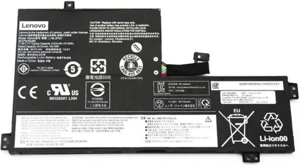 Batterie interne de remplacement Lenovo 11.52V 47Wh modèle L19C3PG1