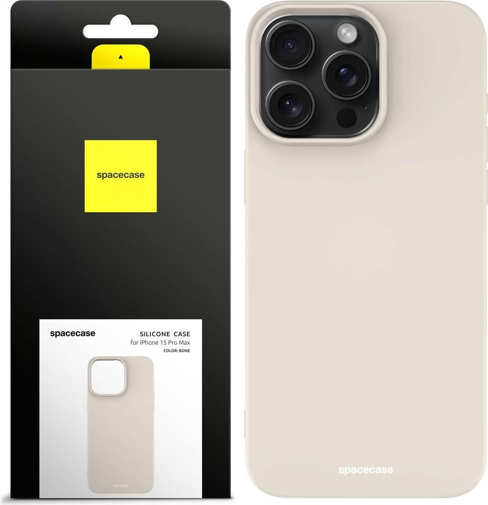 Spacecase Silikonhülle iPhone 15 Pro Max Knochen