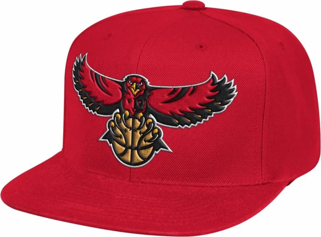 Bonnet NBA Atlanta Hawks Mitchell & Ness Idéal pour l'Hiver et le Sport