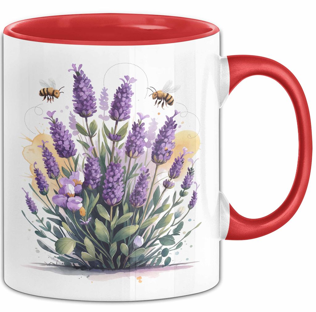 Gärtner Tasse Geschenkidee für Pflanzenliebhaber Spruch (Rot)