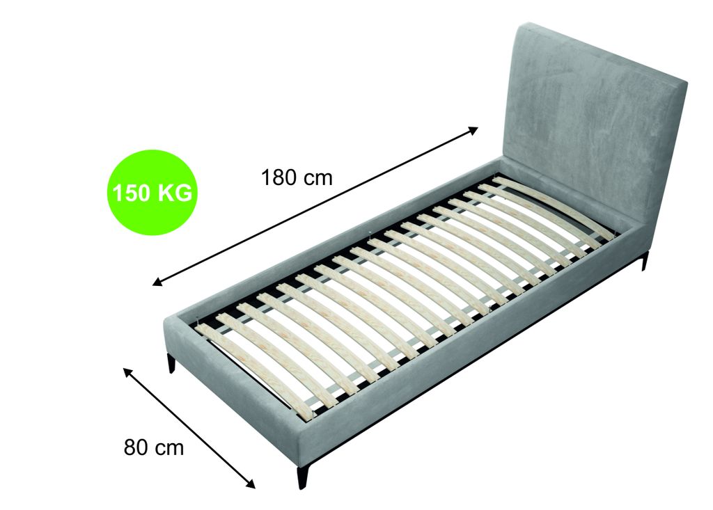 Stelaż do łóżka pod materac 80 x 180 cm sprężynujący Zdjęcie produktu 3