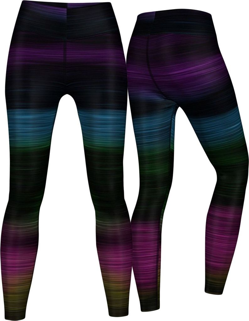 Variants Leggings sehr dehnbar für Sport,Yoga, Gymnastik, Training & Fashion Schwarz, Größe:S