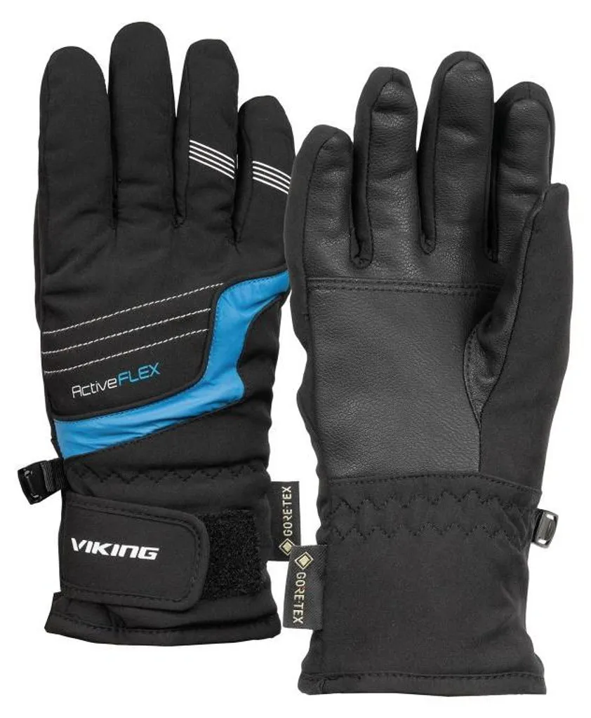 Gants Viking Helix GTX noirs respirants et étanches pour la montagne