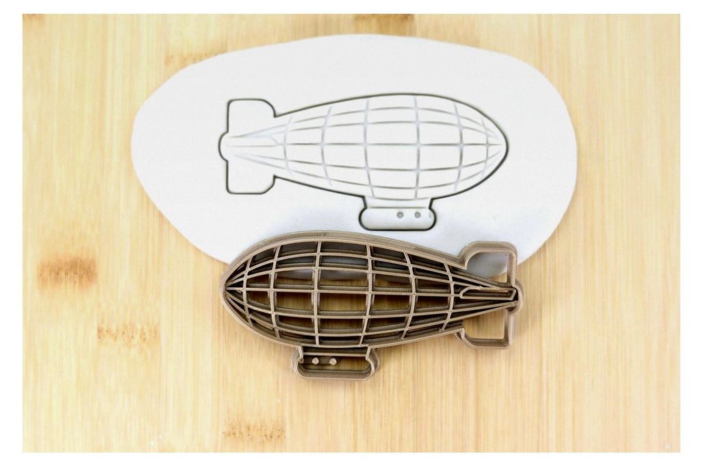 Keksausstecher Zeppelin für Plätzchen und Fondant, ca. 8 cm