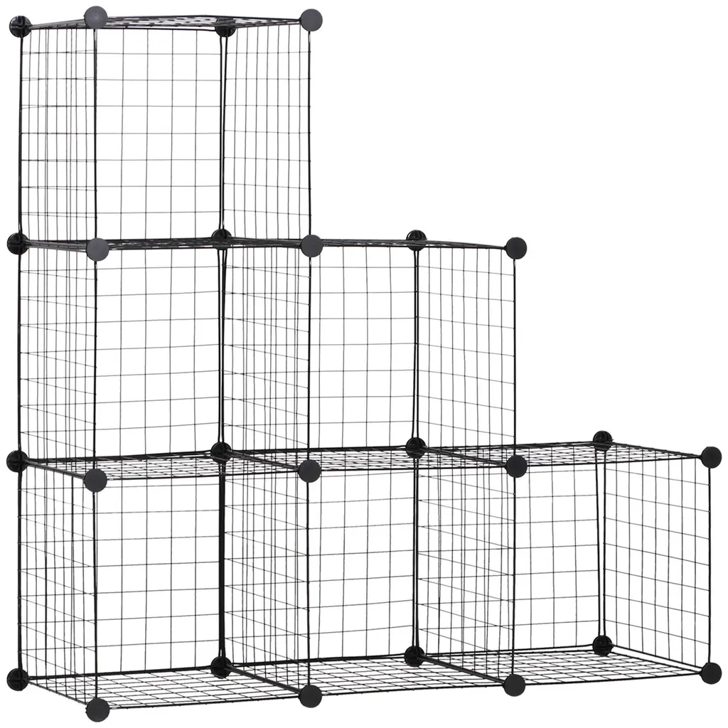 Portemanteau stable anti-basculement en fer noir 109 cm pour charges lourdes