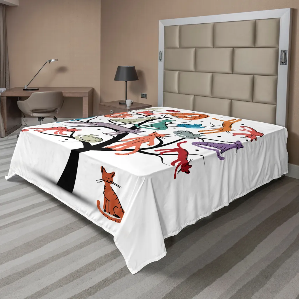 Lenzuolo Gatti ABAKUHAUS per Bambini | 275x260 cm Antimacchia