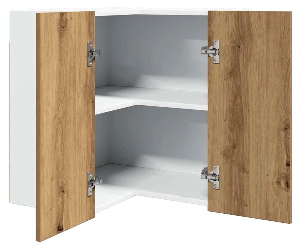 Hänge-Eckschrank Lyon in Artisan Eiche, 57 x 57 x 60 cm, Holzwerkstoff
