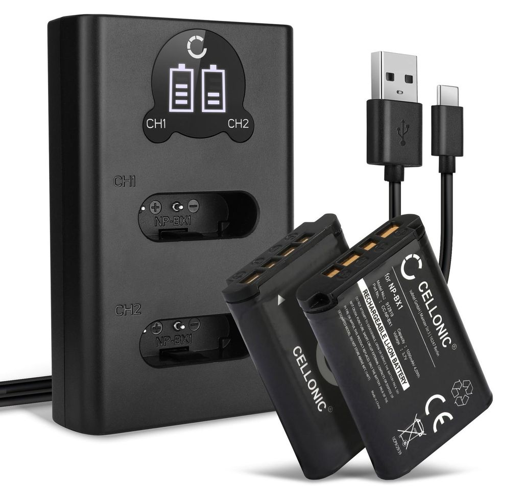 CELLONIC 2x Akku für Kamera Kompatibel mit Sony Cyber-shot Produktbild 