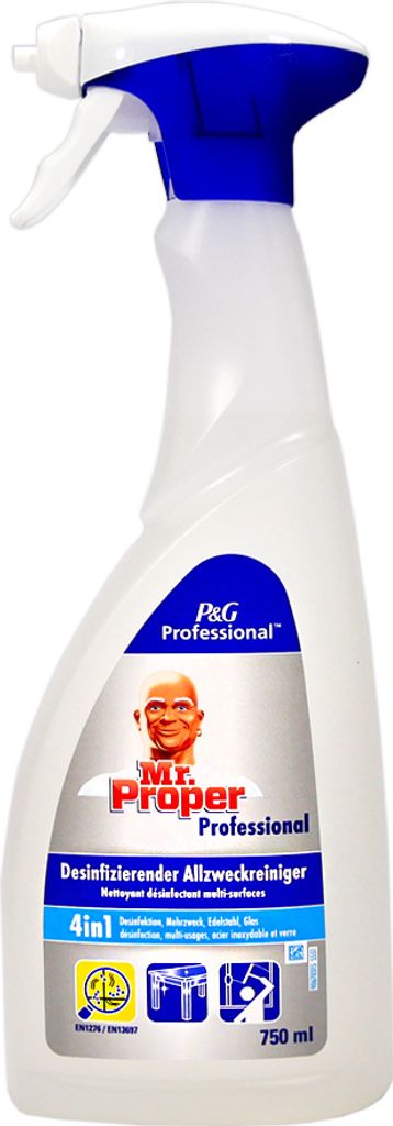 Mr. Proper Professional desinfizierender Allzweckreiniger 4in1, 750 ml