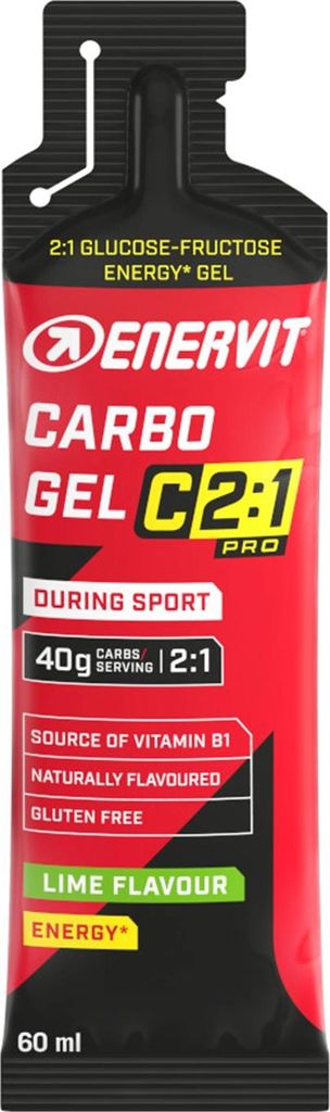 Enervit Carbo Gel C2:1, limonkowy, 60 ml Zdjęcie produktu 