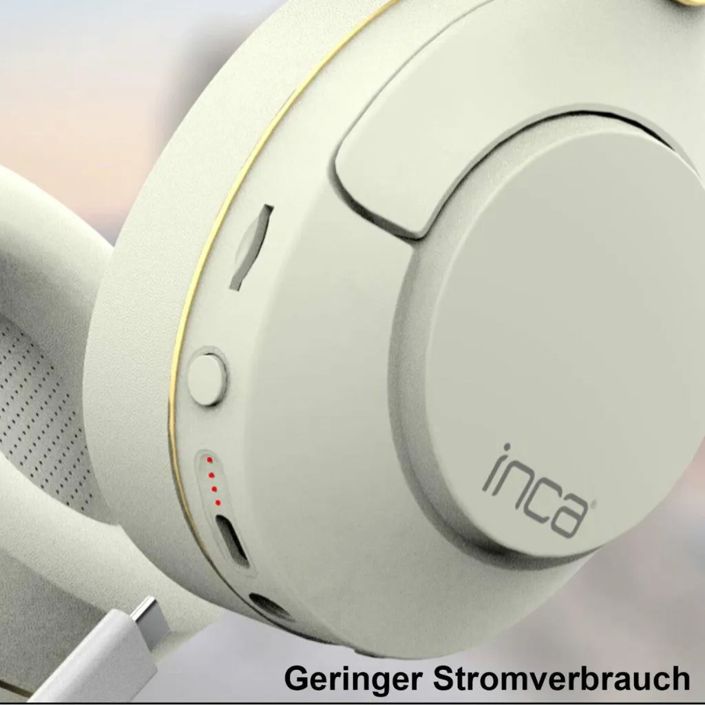 Acquista Inca IBK-503B: Cuffie Bluetooth 5.3 Wireless con Microfono - 3